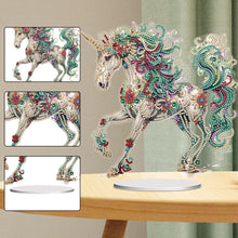 Lade das Bild in den Galerie-Viewer, Einhorn-einseitig gebohrtes Acryl-Diamant-Desktop-Ornament
