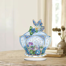 Lade das Bild in den Galerie-Viewer, Blumenadler-Kolibri  einseitig gebohrt  Acryl-Diamant-Desktop-Ornament
