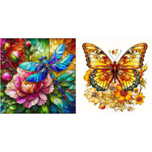 Lade das Bild in den Galerie-Viewer, Schmetterling Libelle-Voll  Diamond Painting-30x30cm
