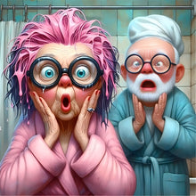 Lade das Bild in den Galerie-Viewer, Funny Grandma-Voll  Diamond Painting-40x40cm

