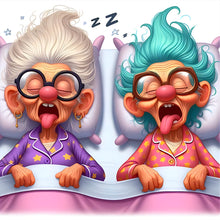 Lade das Bild in den Galerie-Viewer, Funny Grandma-Voll  Diamond Painting-40x40cm
