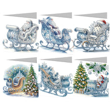 Lade das Bild in den Galerie-Viewer, 6/8/12Pcs/Set Weihnachts-Diamant-Grußkarten
