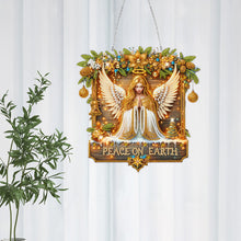 Lade das Bild in den Galerie-Viewer, Weihnachts-Holz-Anhänger mit einseitigem Diamant
