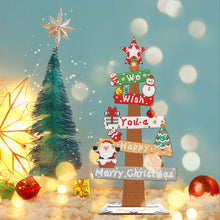 Lade das Bild in den Galerie-Viewer, Weihnachten-Holzschild Diamant Malerei Desktop
