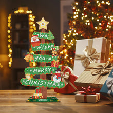 Lade das Bild in den Galerie-Viewer, Weihnachten-Holzschild Diamant Malerei Desktop
