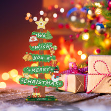 Lade das Bild in den Galerie-Viewer, Weihnachten-Holzschild Diamant Malerei Desktop
