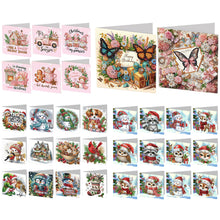 Lade das Bild in den Galerie-Viewer, 2/6/12Pcs/Set Weihnachten-Diamond Grußkarten
