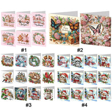 Lade das Bild in den Galerie-Viewer, 2/6/12Pcs/Set Weihnachten-Diamond Grußkarten
