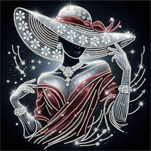 Lade das Bild in den Galerie-Viewer, Lady-Partial Special Diamond Painting-40x40cm

