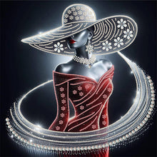 Lade das Bild in den Galerie-Viewer, Lady-Partial Special Diamond Painting-40x40cm
