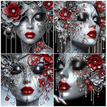 Lade das Bild in den Galerie-Viewer, Lady-Partial Special Diamond Painting-40x40cm
