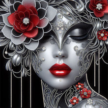 Lade das Bild in den Galerie-Viewer, Lady-Partial Special Diamond Painting-40x40cm
