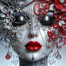 Lade das Bild in den Galerie-Viewer, Lady-Partial Special Diamond Painting-40x40cm
