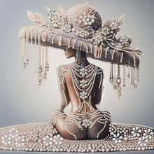 Lade das Bild in den Galerie-Viewer, Lady-Partial Special Diamond Painting-40x40cm
