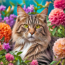 Lade das Bild in den Galerie-Viewer, Löwe-Voll Round Diamond Painting-50x50cm
