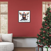 Lade das Bild in den Galerie-Viewer, Weihnachtshirsch-Full Round Diamond Painting-30*30cm
