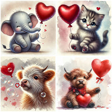 Lade das Bild in den Galerie-Viewer, Tierliebe-Voll Square Diamond Painting-40x40cm
