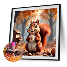Lade das Bild in den Galerie-Viewer, Eichhörnchen-voll Round Diamond Painting-30x30cm
