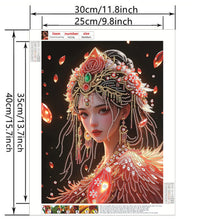 Lade das Bild in den Galerie-Viewer, Mädchen im Kleid  Special Diamond Painting-30x40cm

