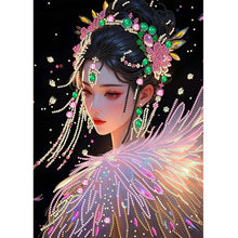 Lade das Bild in den Galerie-Viewer, Mädchen im Kleid  Special Diamond Painting-30x40cm
