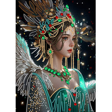 Lade das Bild in den Galerie-Viewer, Mädchen im Kleid  Special Diamond Painting-30x40cm
