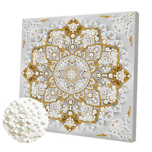 Lade das Bild in den Galerie-Viewer, Elegant – Teilweises Pearl Painting Set mit Rahmen-25x25cm
