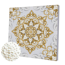 Lade das Bild in den Galerie-Viewer, Elegant – Teilweises Pearl Painting Set mit Rahmen-25x25cm

