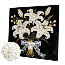 Lade das Bild in den Galerie-Viewer, Elegant – Teilweises Pearl Painting Set mit Rahmen-25x25cm

