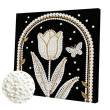 Lade das Bild in den Galerie-Viewer, Partial Pearl Painting mit Rahmen-25x25cm
