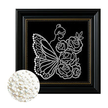 Lade das Bild in den Galerie-Viewer, Partial Pearl Painting mit Rahmen -27x27cm
