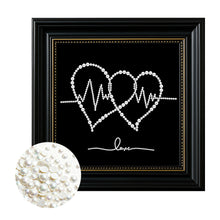Lade das Bild in den Galerie-Viewer, Partial Pearl Painting mit Rahmen -27x27cm
