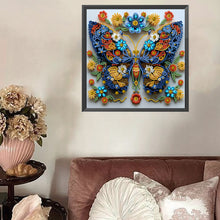 Lade das Bild in den Galerie-Viewer, Schmetterlingsblumen  Special Diamond Painting-30x30cm
