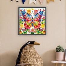 Lade das Bild in den Galerie-Viewer, Schmetterlingsblumen  Special Diamond Painting-30x30cm
