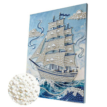 Lade das Bild in den Galerie-Viewer, Partial Pearl Painting mit Rahmen -30x40cm
