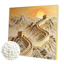 Lade das Bild in den Galerie-Viewer, Partial Pearl Painting mit Rahmen -30x30cm
