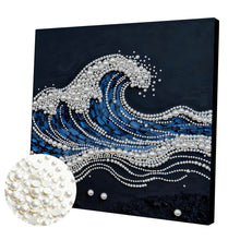 Lade das Bild in den Galerie-Viewer, Partial Pearl Painting mit Rahmen -30x30cm
