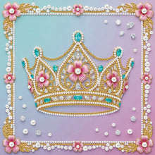 Lade das Bild in den Galerie-Viewer, Partial Pearl Painting mit Rahmen -25x25cm
