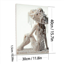 Lade das Bild in den Galerie-Viewer, Partial Pearl Painting mit Rahmen -30x40cm
