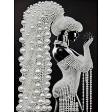 Lade das Bild in den Galerie-Viewer, Partial Pearl Painting mit Rahmen -30x40cm
