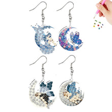 Lade das Bild in den Galerie-Viewer, 2 Paar Wassertropfen - DIY Diamant Painting Ohrringe Set
