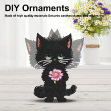 Lade das Bild in den Galerie-Viewer, Katze-2 - Einseitig - Acryl-Diamant-Tischornament
