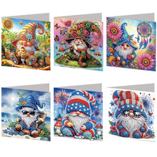 Lade das Bild in den Galerie-Viewer, 6 Stk./Set Küste - Diamant-Grußkarten
