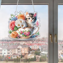 Lade das Bild in den Galerie-Viewer, Kobolde und Tulpen - Einseitig - Diamant-Anhänger

