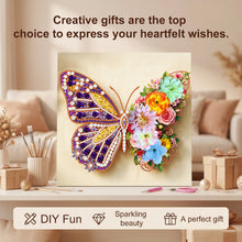 Lade das Bild in den Galerie-Viewer, Schmetterling-B - Diamant-Kerzenhalter - Diamant-Tischornament
