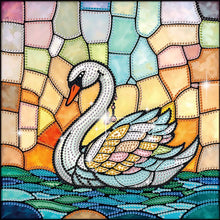 Lade das Bild in den Galerie-Viewer, Stained Glass Fairy-Partial Special Diamond Painting-30x30cm
