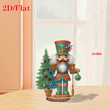 Lade das Bild in den Galerie-Viewer, Weißer Nussknacker - Einseitig - Acryl-Diamant-Tischornament
