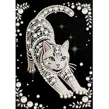 Lade das Bild in den Galerie-Viewer, Cat-Partial Special Diamond Painting-30x40cm
