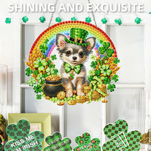 Lade das Bild in den Galerie-Viewer, St. Patrick's Day Katze - Einseitig - Diamant-Anhänger
