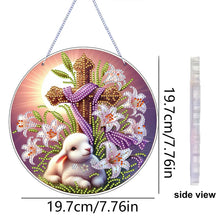 Lade das Bild in den Galerie-Viewer, Osterhase-A - Einseitig - Diamant-Anhänger
