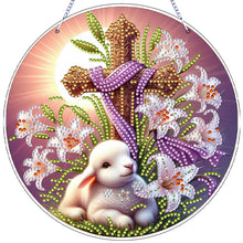 Lade das Bild in den Galerie-Viewer, Osterhase-A - Einseitig - Diamant-Anhänger
